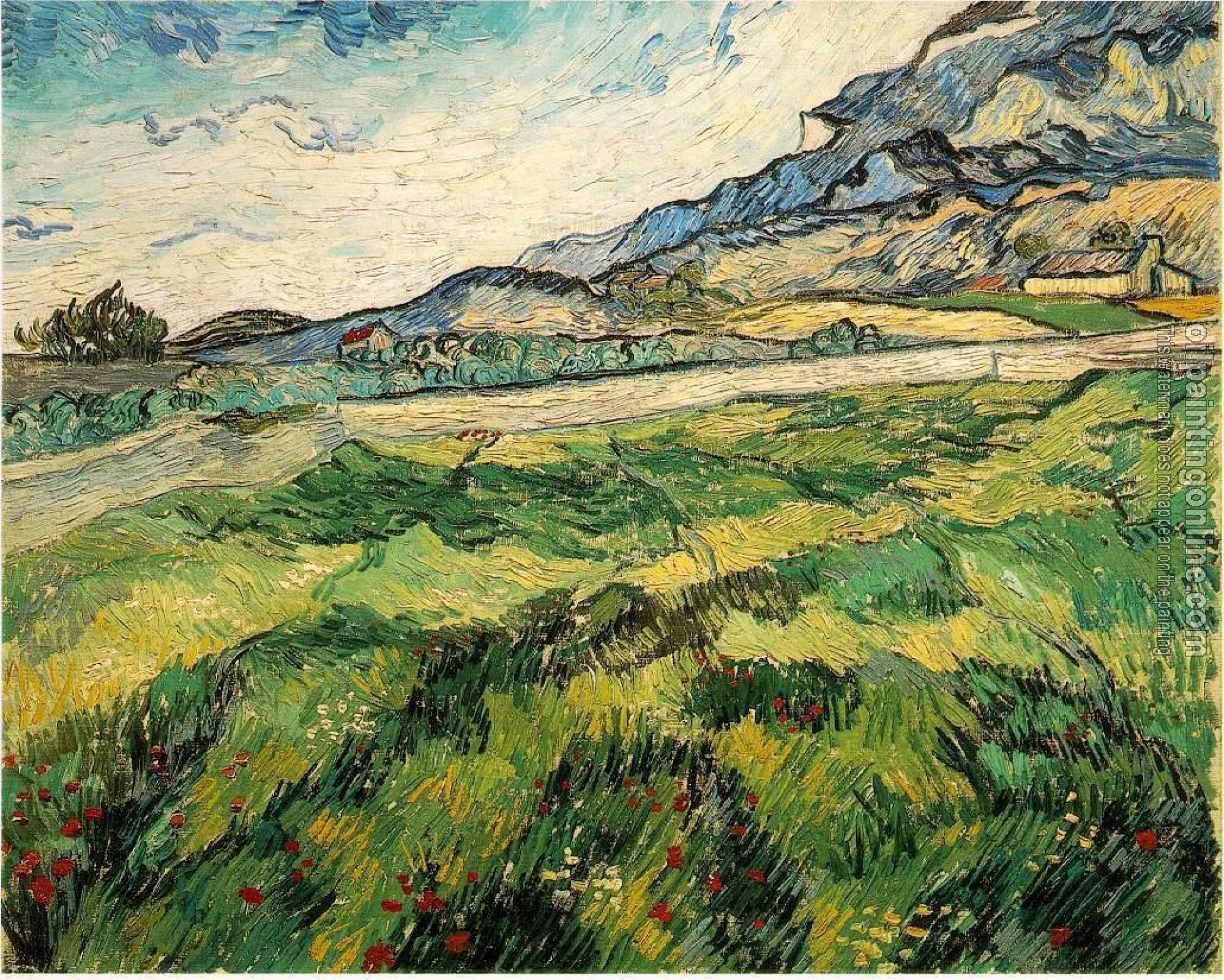 Gogh, Vincent van - Green Wheat Field